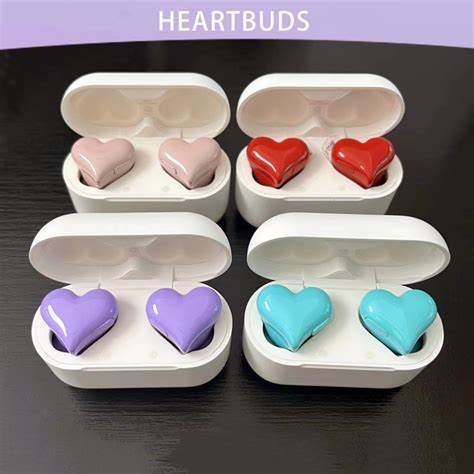 New Wireless Bluetooth Headphones Heart Shaped Earphones woman Earphone High Quality Heart Earbuds Girl Gift